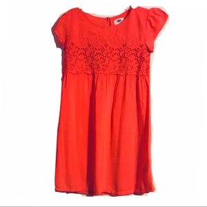 OLD NAVY ORANGE DRESS FOR GIRL | LG ( 10 - 12 )